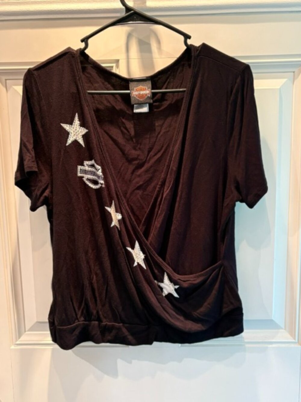 HARLEY DAVIDSON STAR STUDDED LADIES TOP